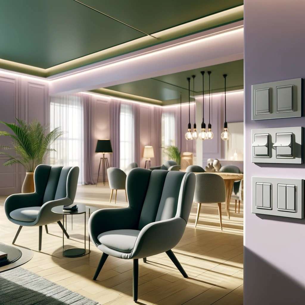 Install Light Dimmers- Renovation Interior Design for Living Room