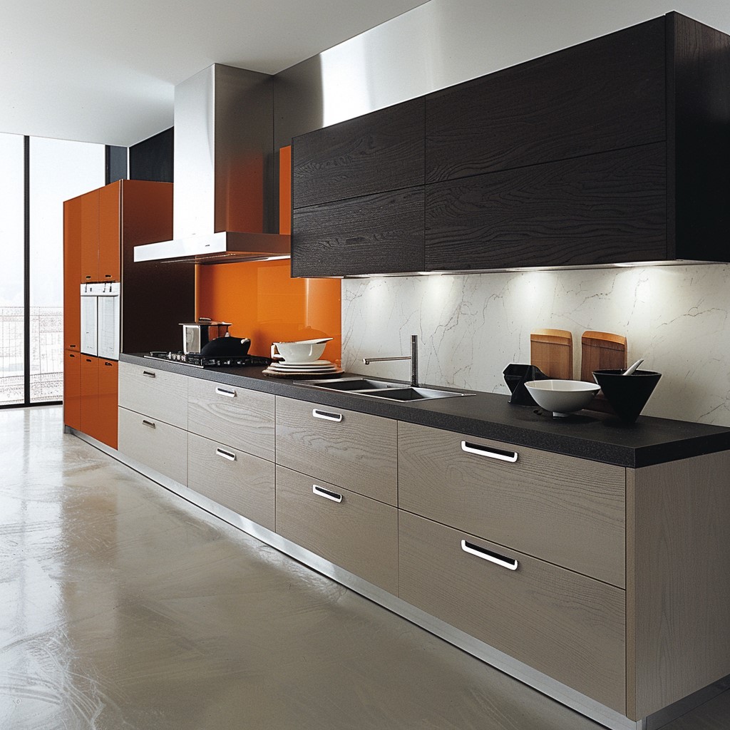 Minimalistic yet Modern Aluminium Kitchen Design