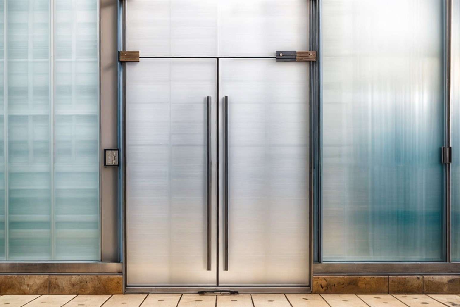 Modern Frosted Glass Door Design for Meeting Rooms