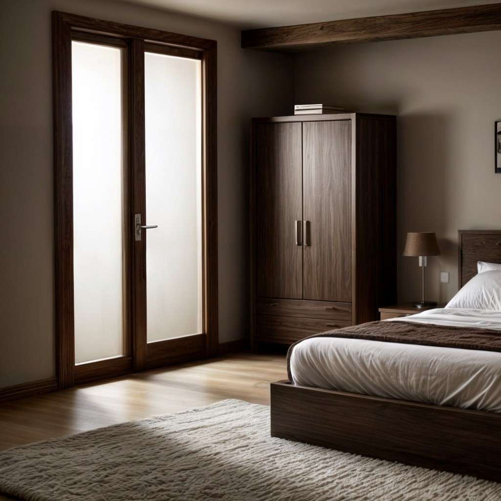 Modern Frosted Glass Door for Bedroom