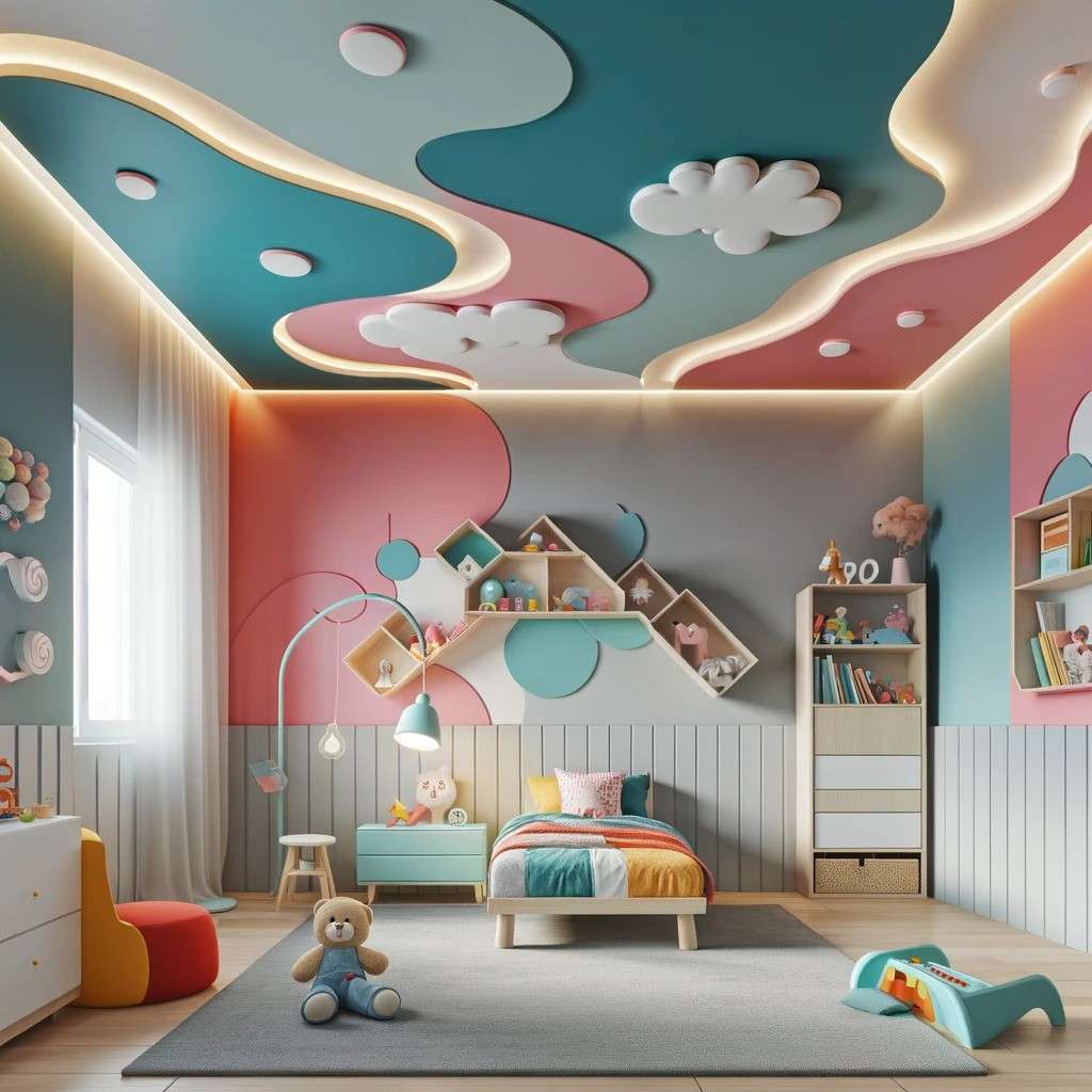 Modern Pop Designs For Kids Bedroom
