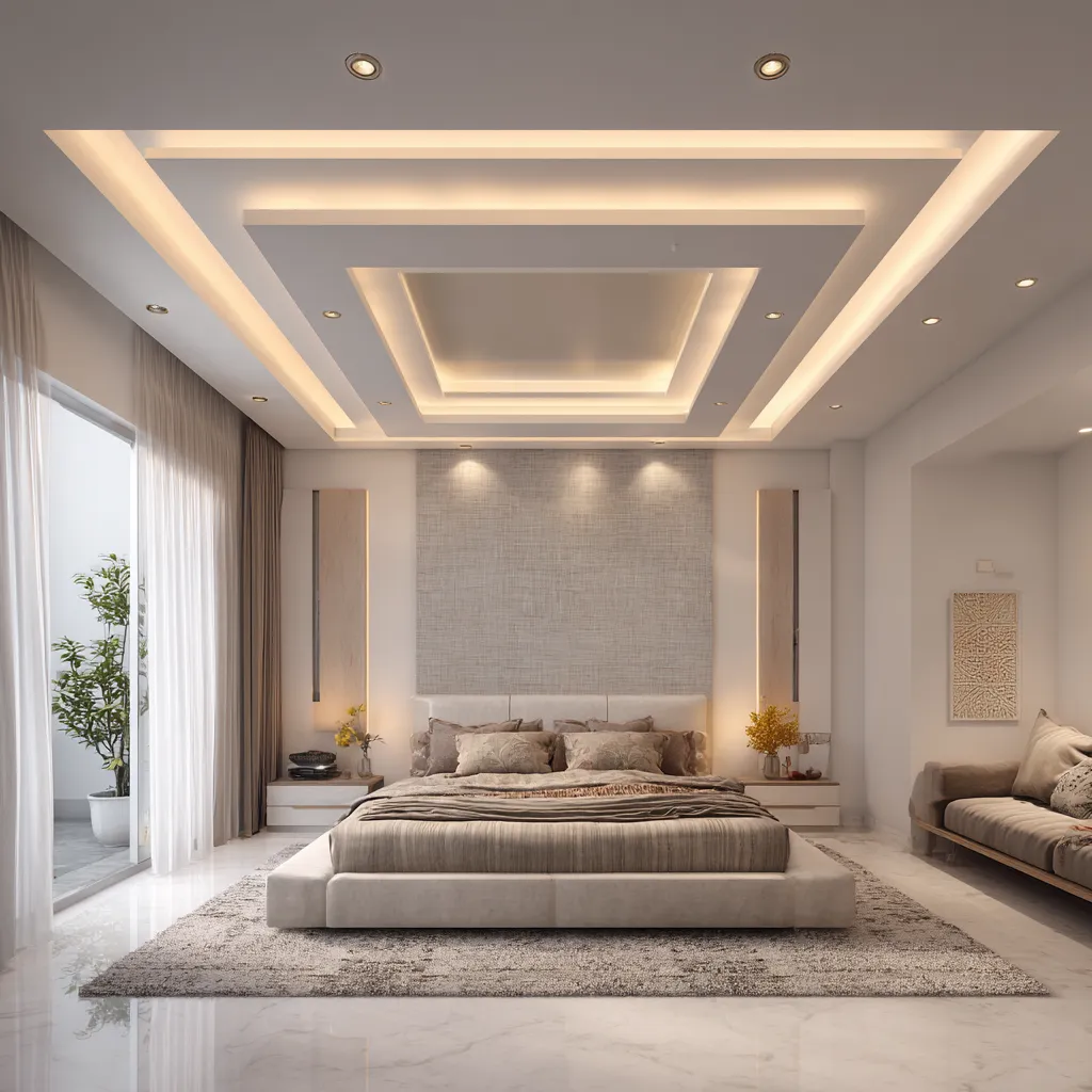 Tray POP Ceiling Design for Bedroom Tray POP Design for Bedroom