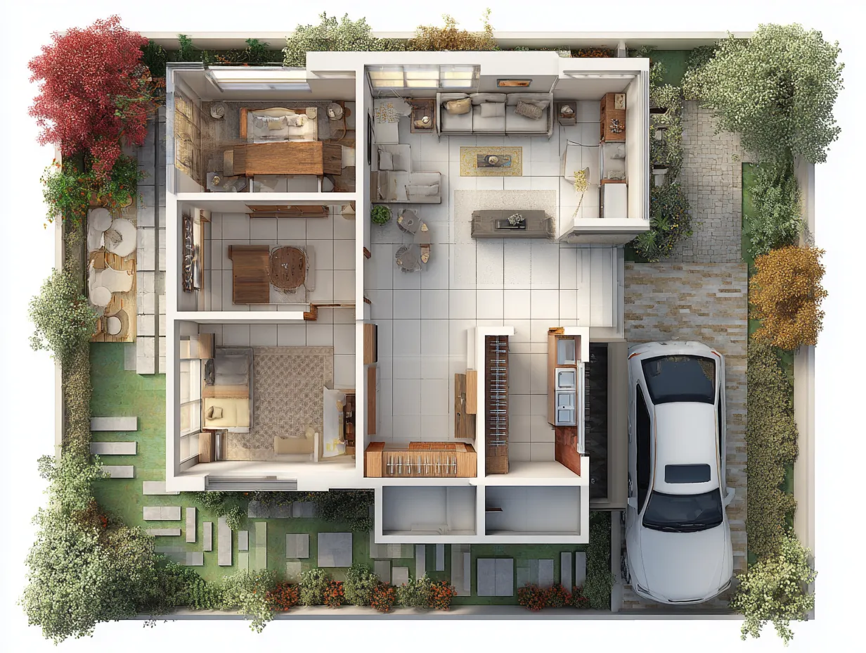 30x40 House Plan (1200 Sqft)
