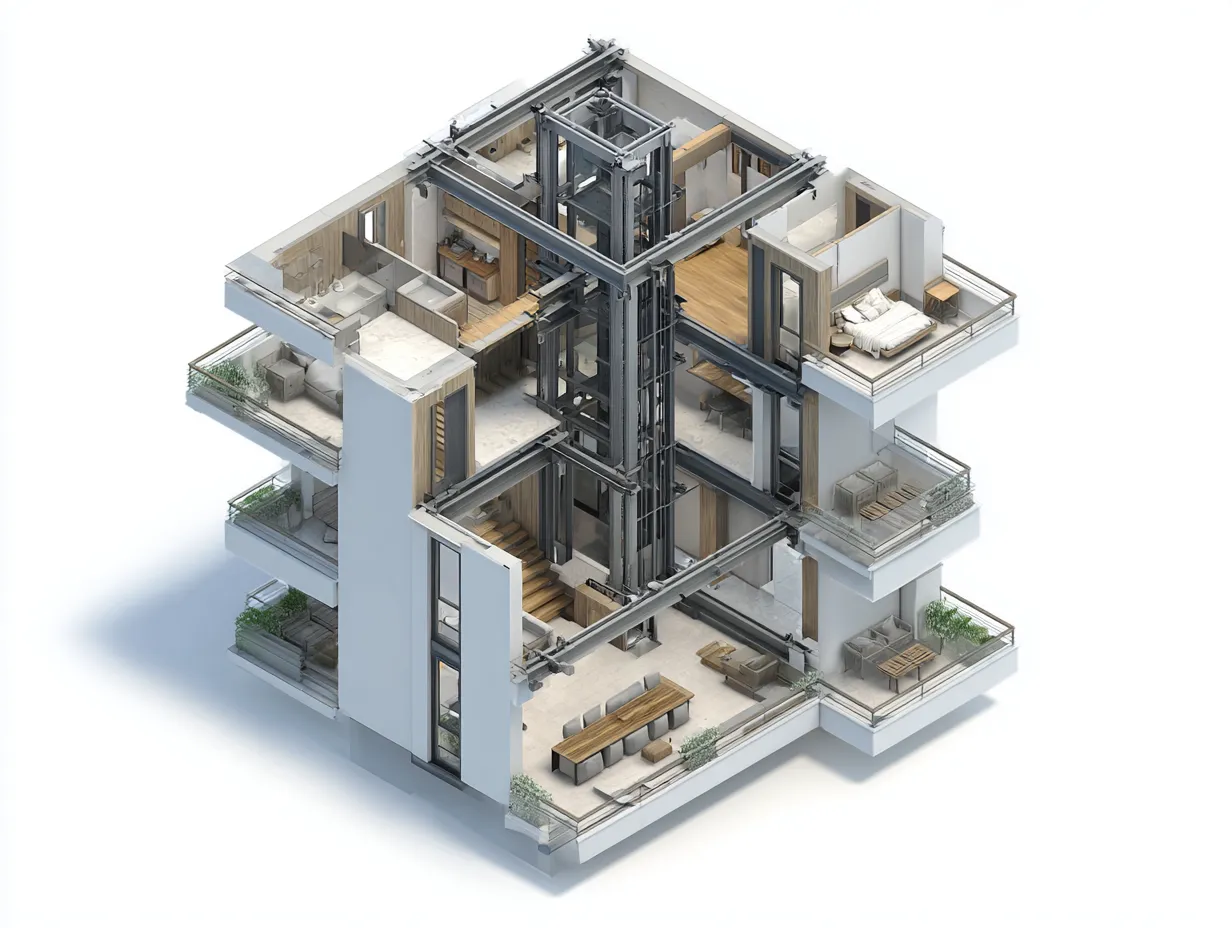 30x40 House Plan with Lift