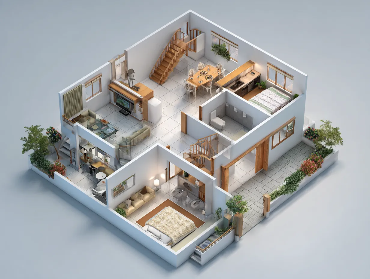 30x40 North Facing House Vastu Plan