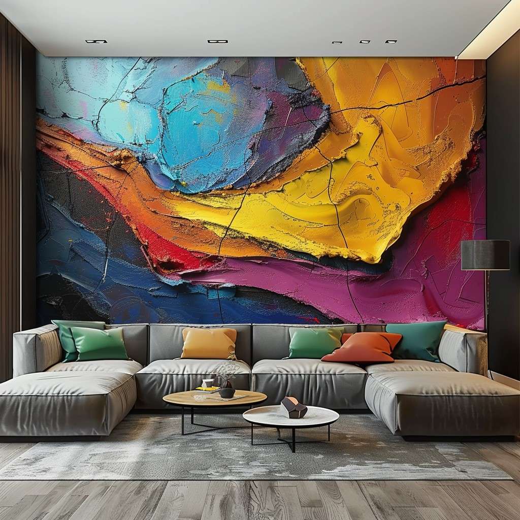 Abstract Putty Designs for Home Walls