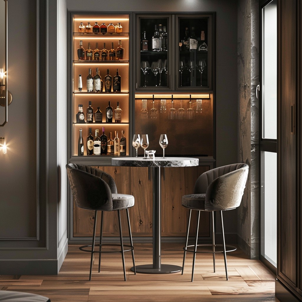 American Style Corner Bar Room Design