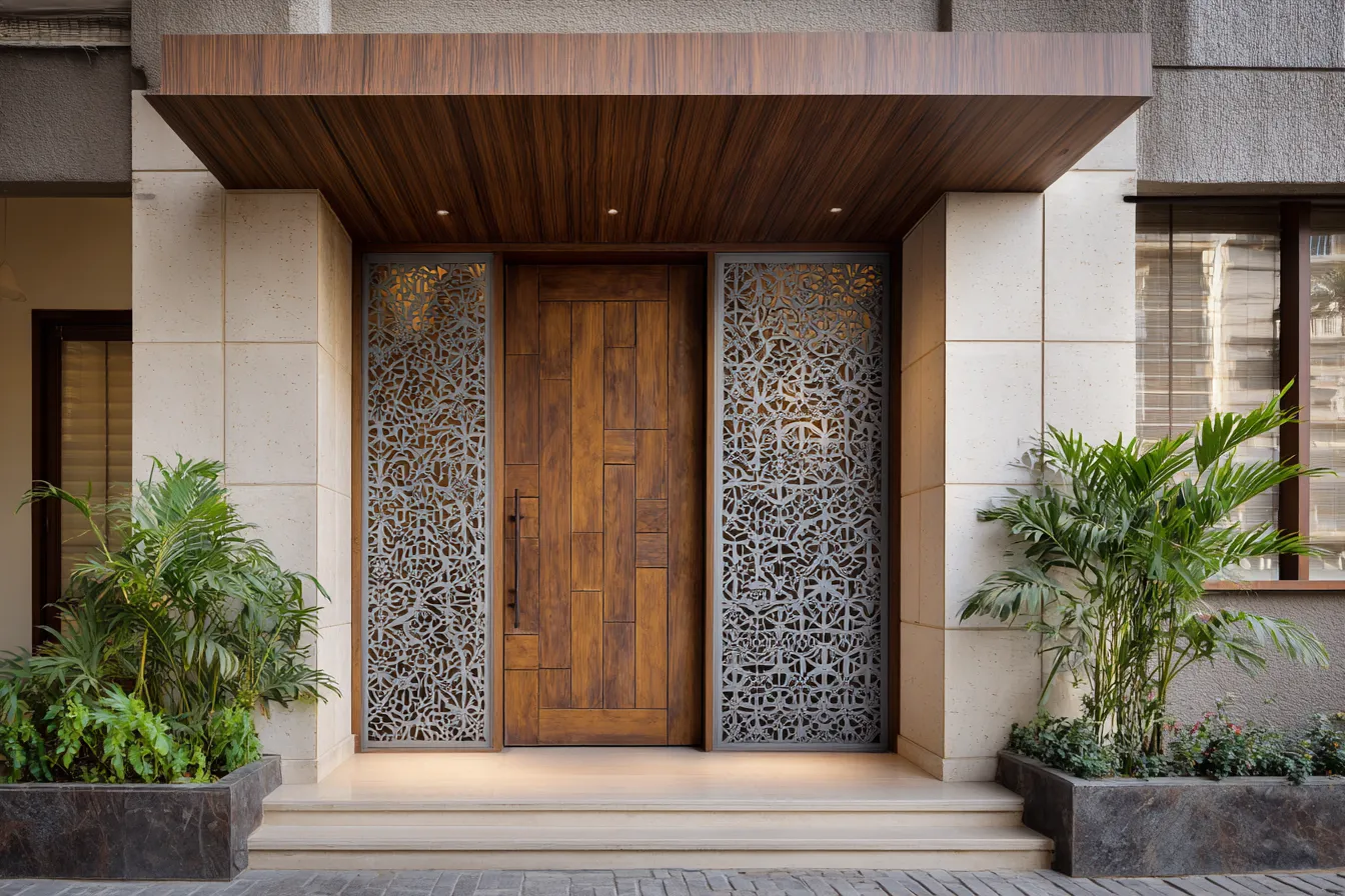 CNC Cutting Safety Front Door Design