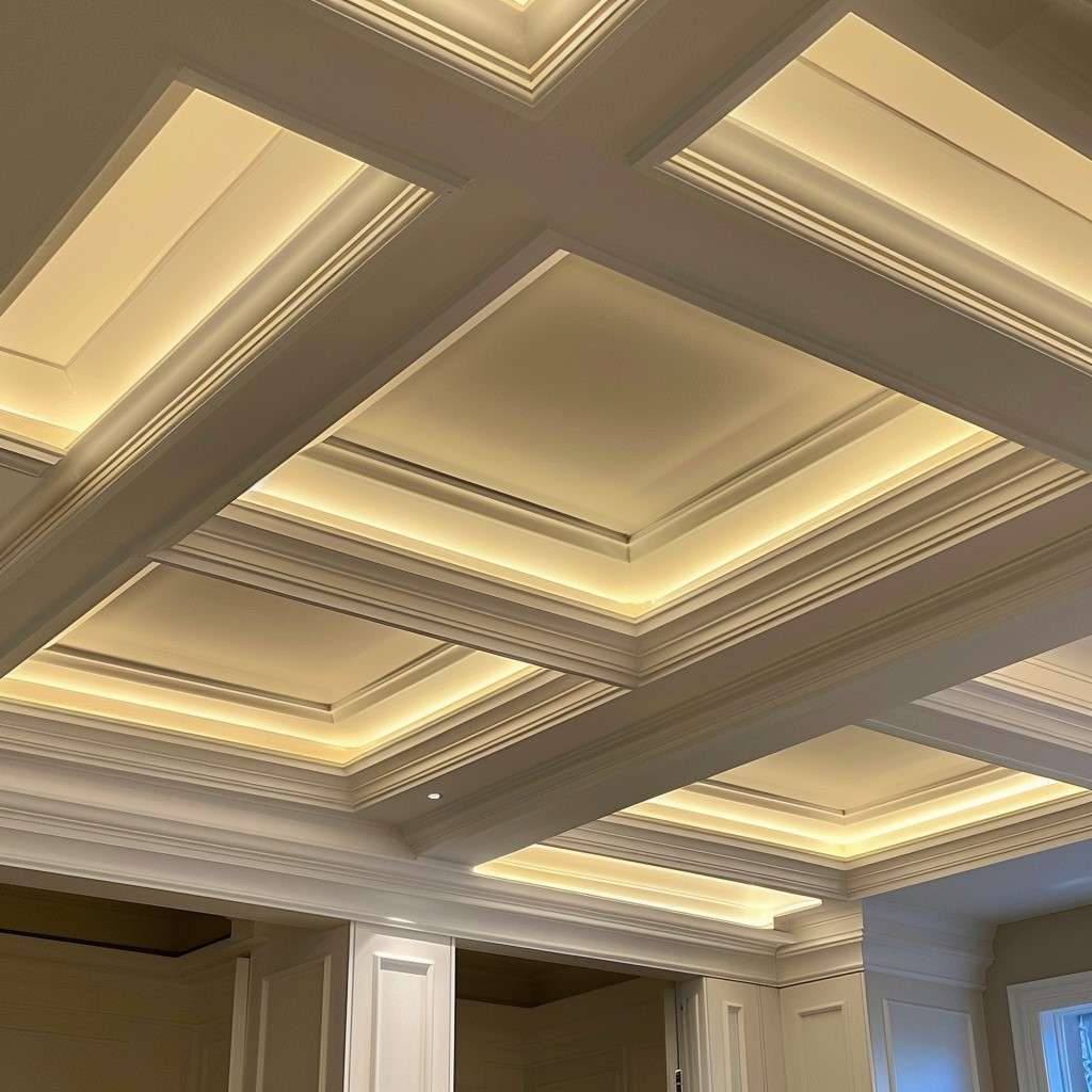 Coffered Roof POP Design for Room