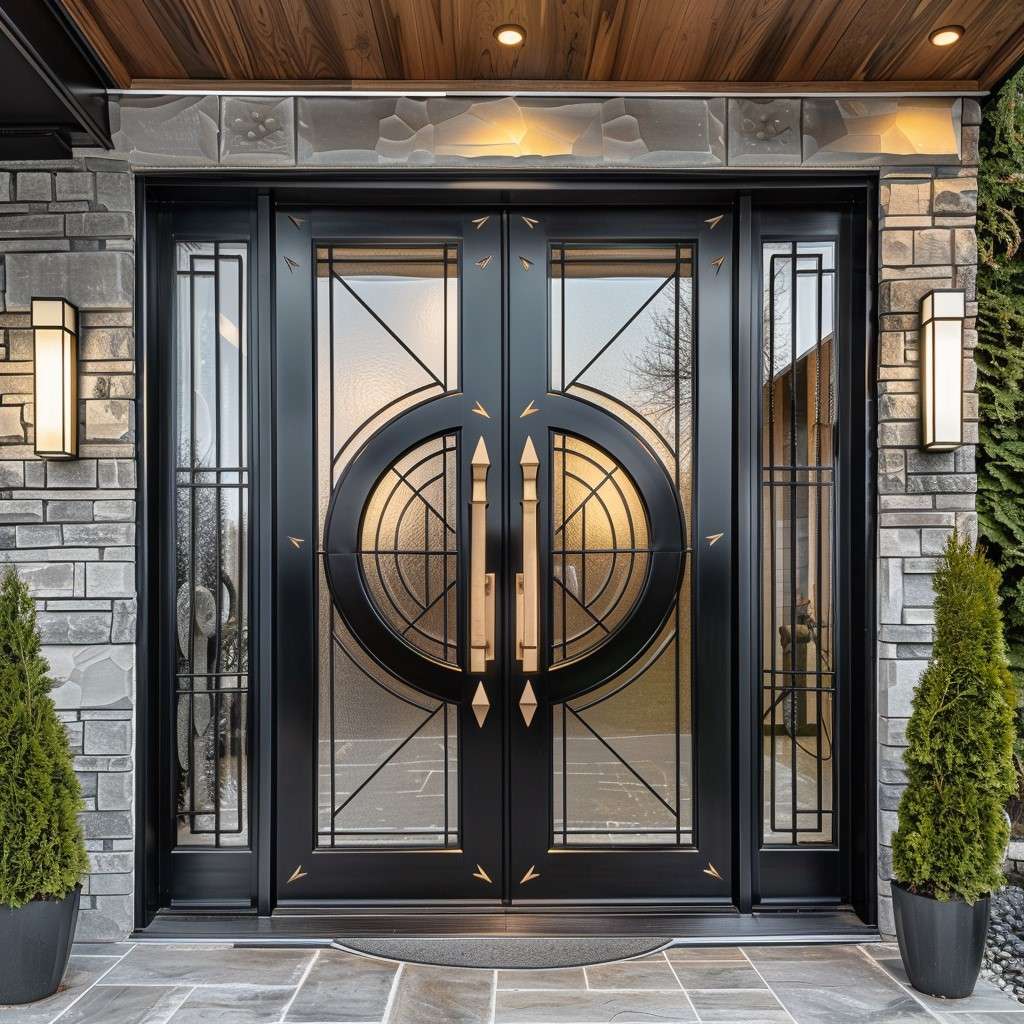 Contemporary Double Door Safety Design for Home