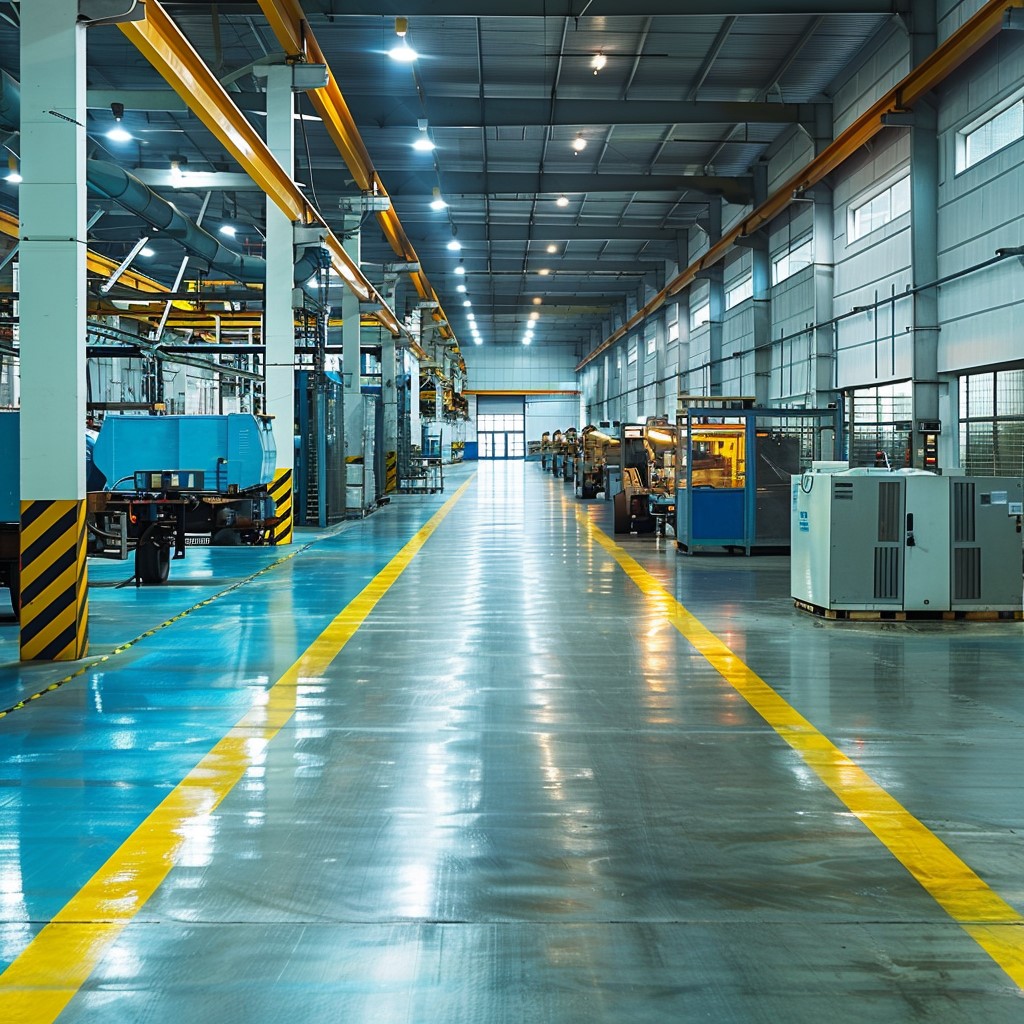 Factories- Uses of VDF Flooring