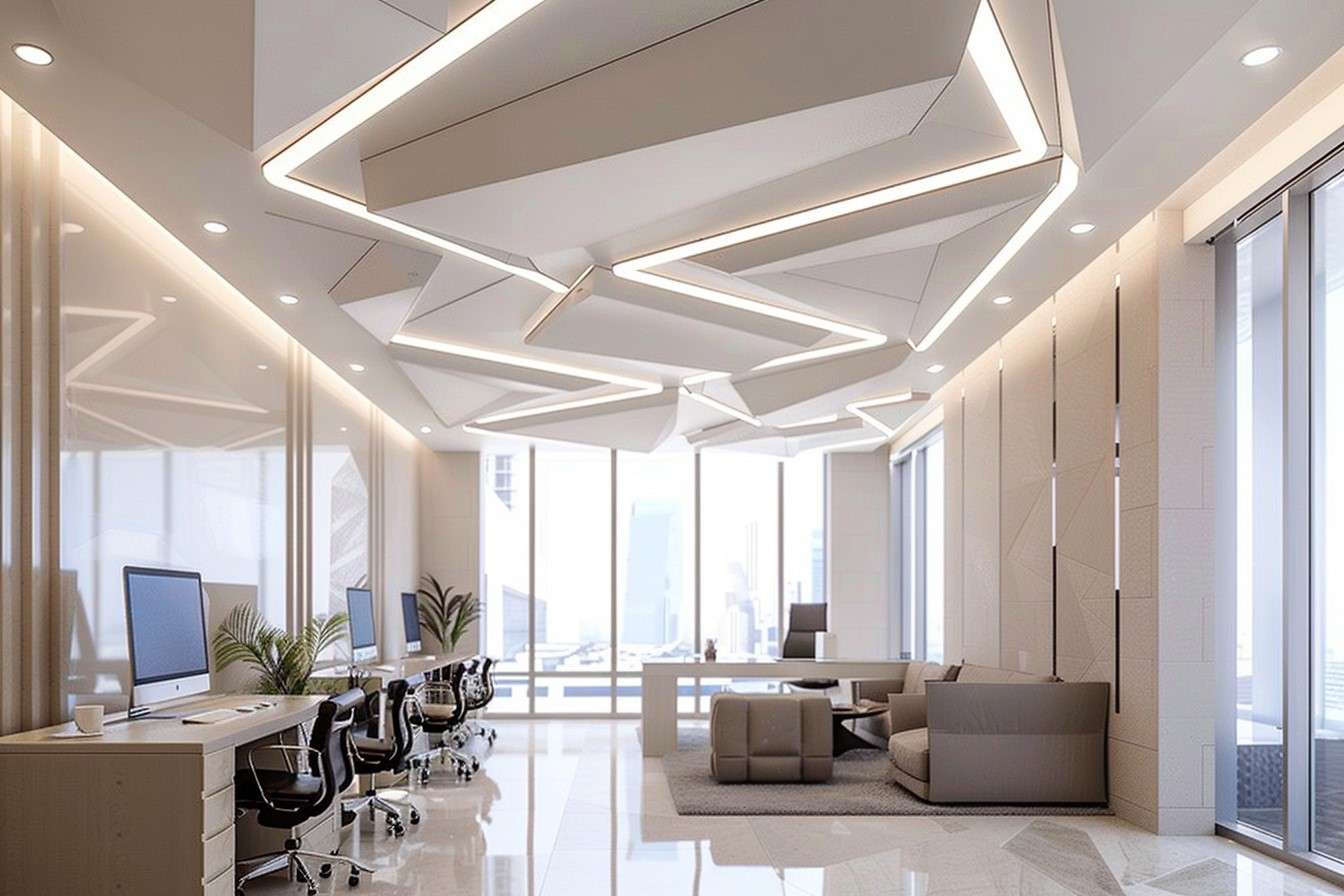 Geometric False Ceiling Design for Office