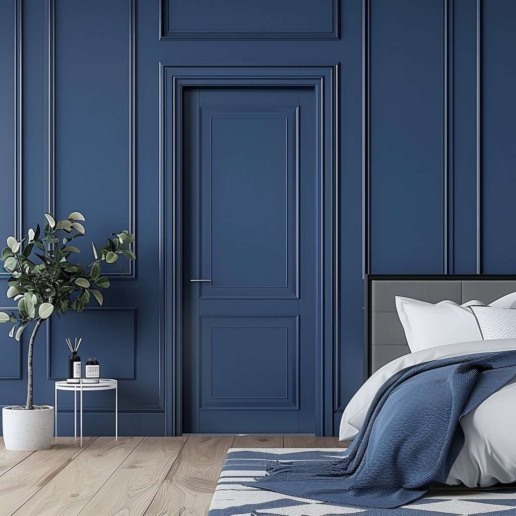 Handsome Navy Blue Door Painting Ideas