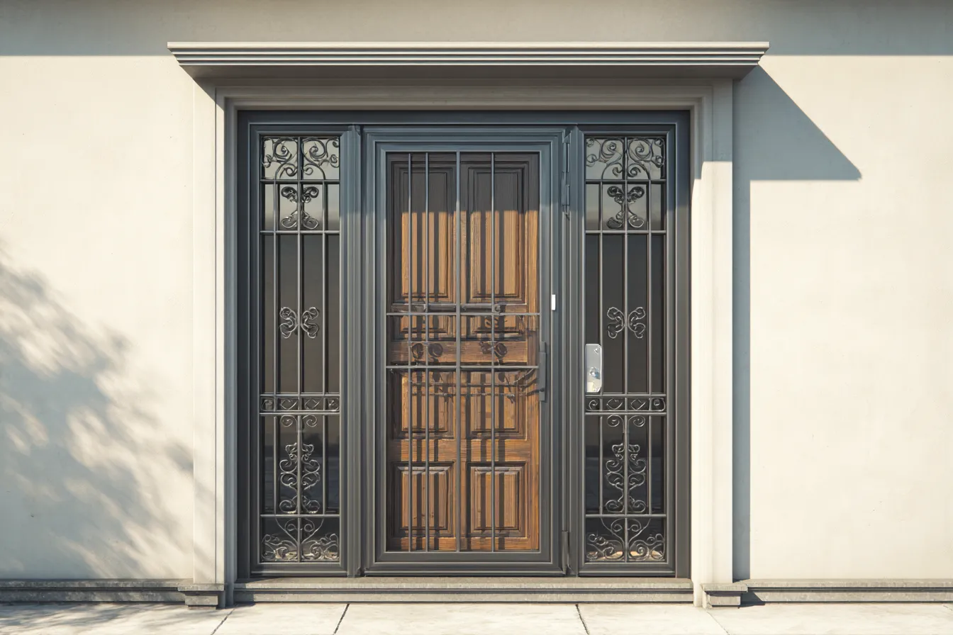Metal, Iron and Steel Main Door Design for Home