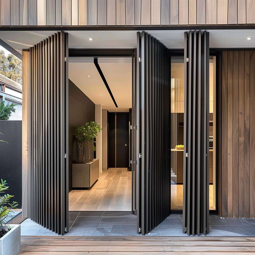 Modern Foldable Front Door Design