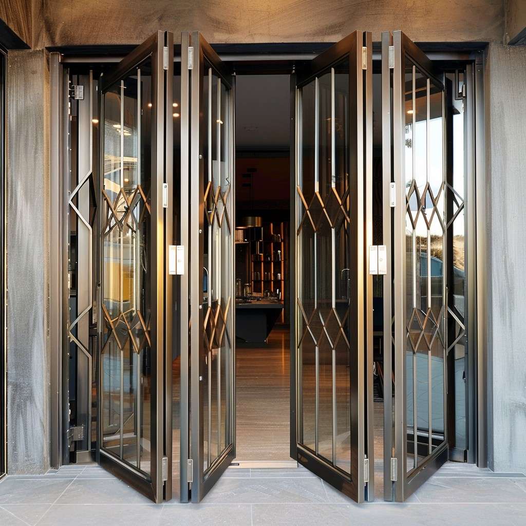 Modern Folding Safety Door Design