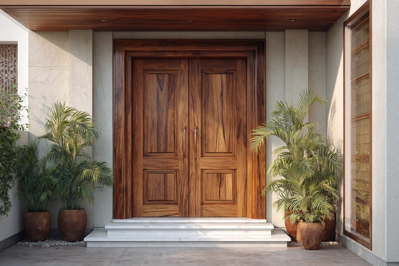 Natural Tone Main Door Colour Ideas