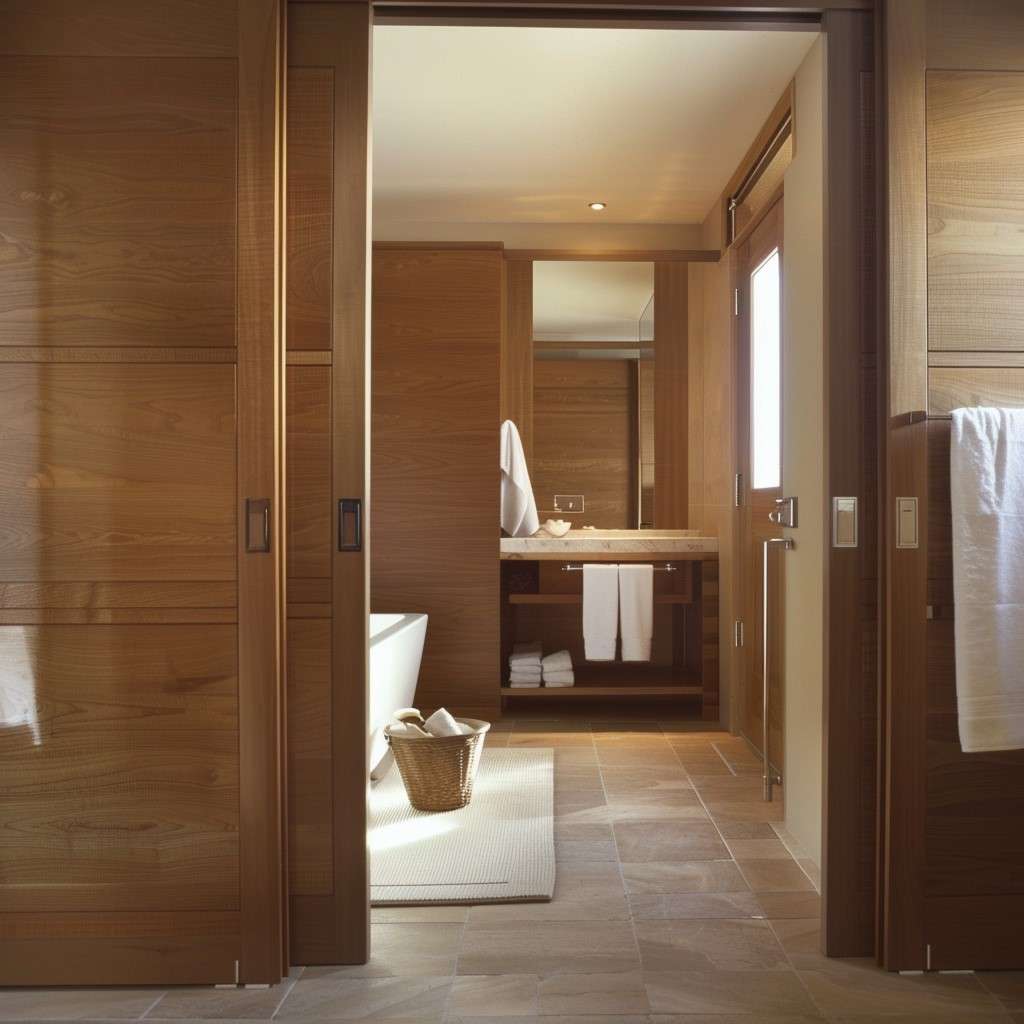 Pocket Sliding Doors for Washroom