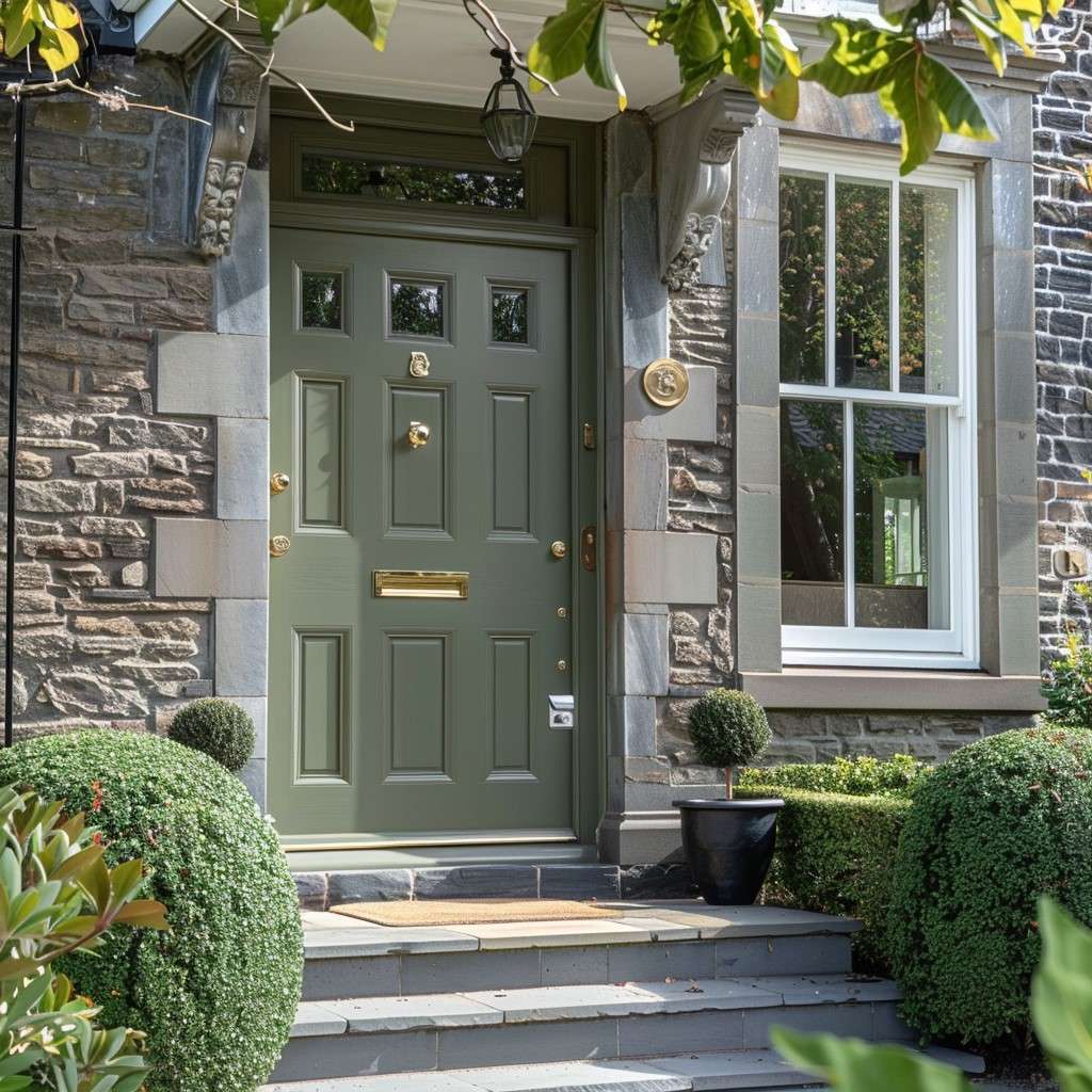 Serenity of Serene Green- Wooden Door Colour