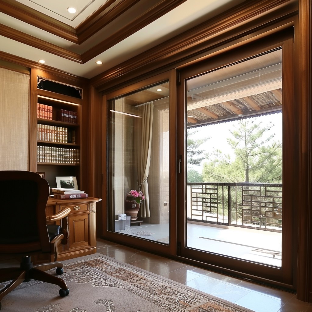 Simple Sliding Window Design For Study Room