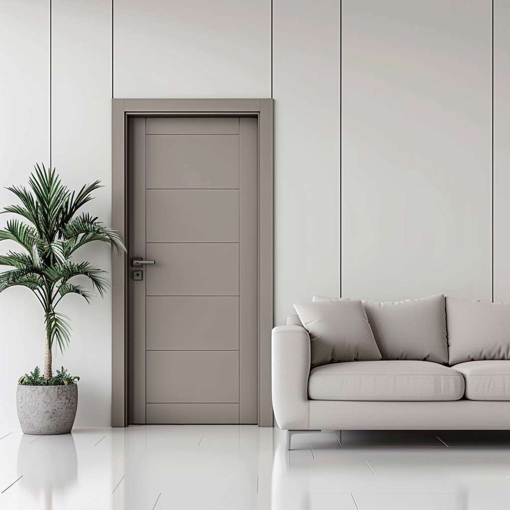 Stylish Grey- Wood Door Colour Paint Ideas