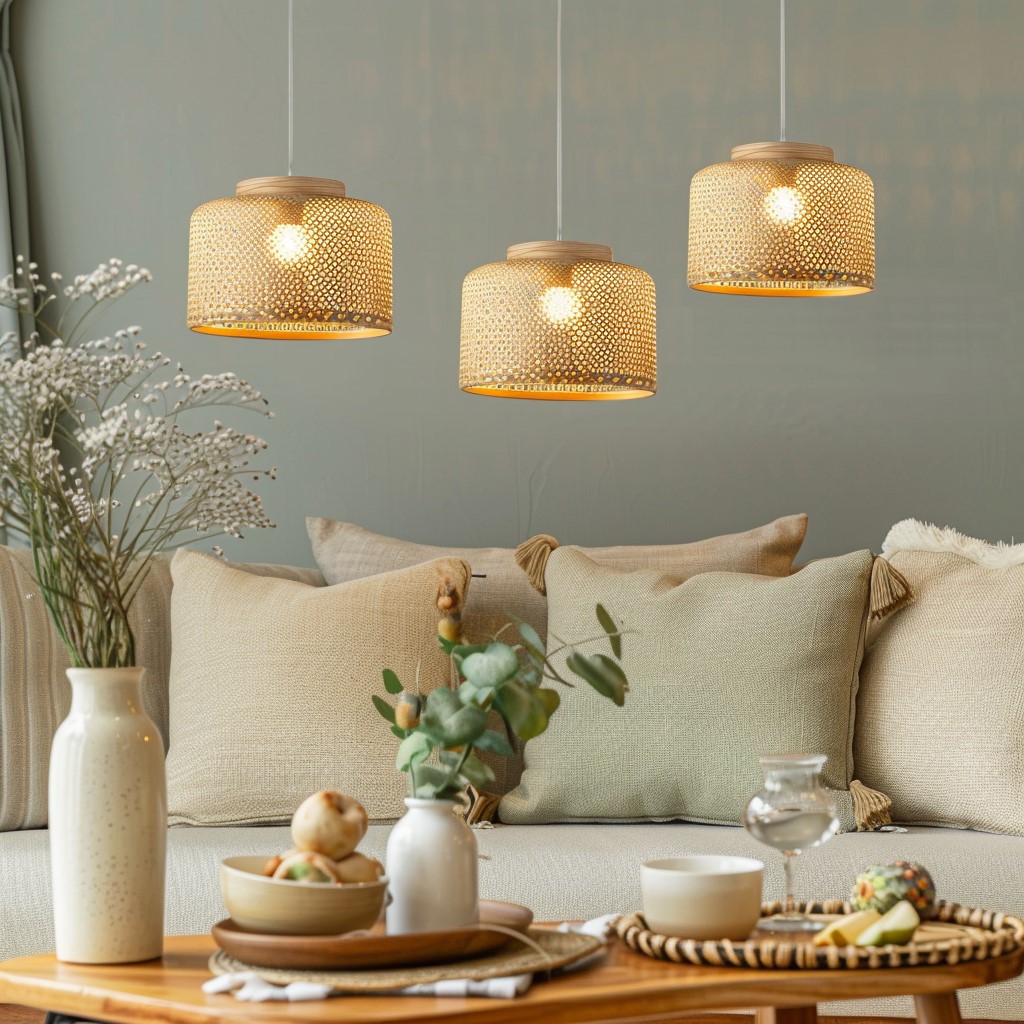 Textured Hanging Light