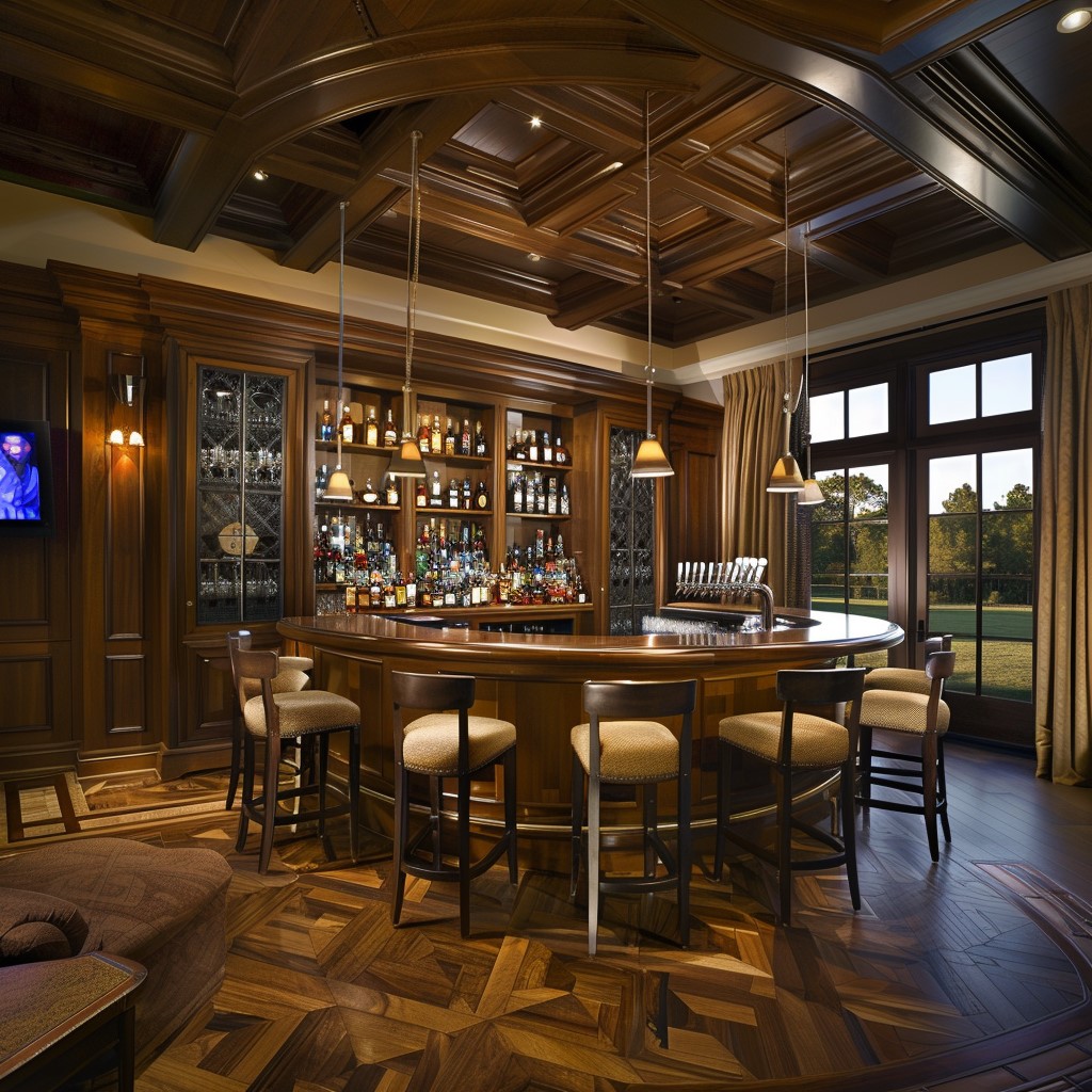 Traditional Home Bar Designs