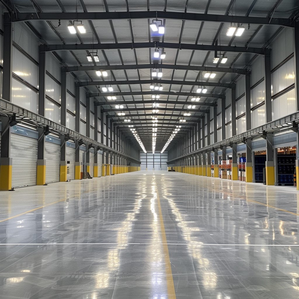 Warehouses- Application of VDF Flooring