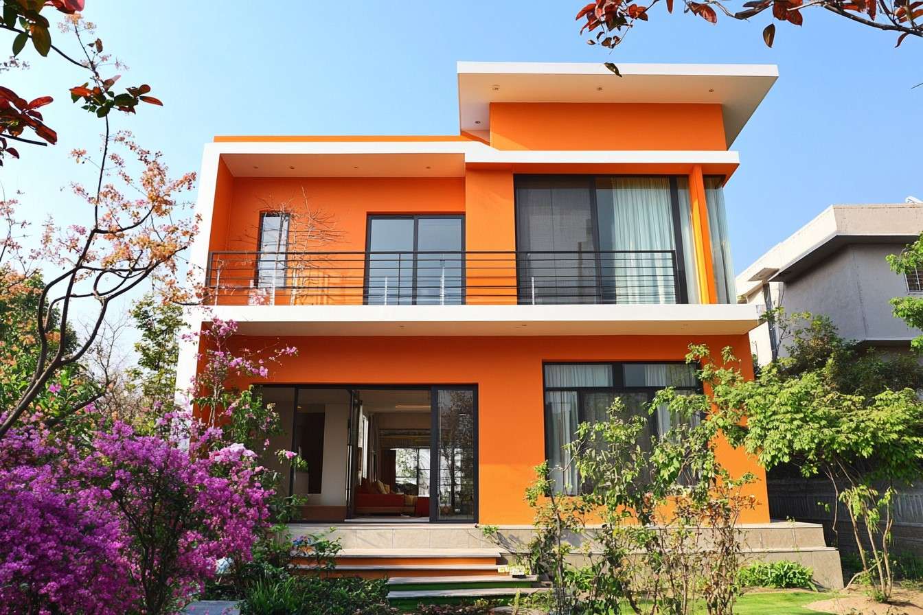 Best Color for Home Outside in Orange