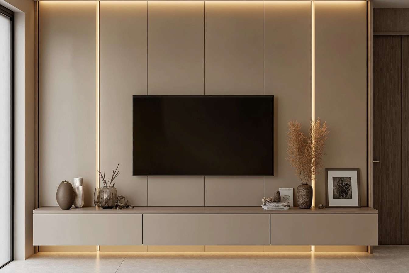 Compact Tv Cupboard Design for Hall