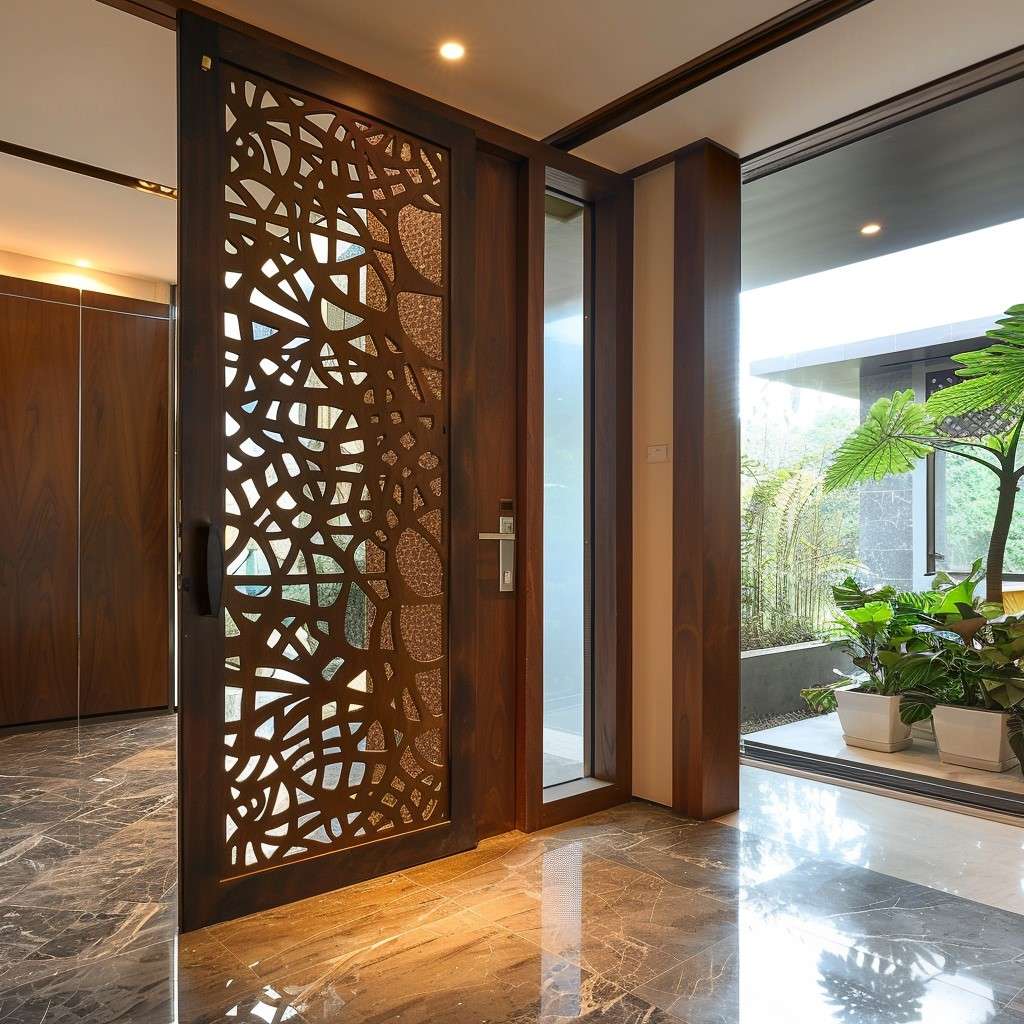 Contemporary Jali Main Door Design