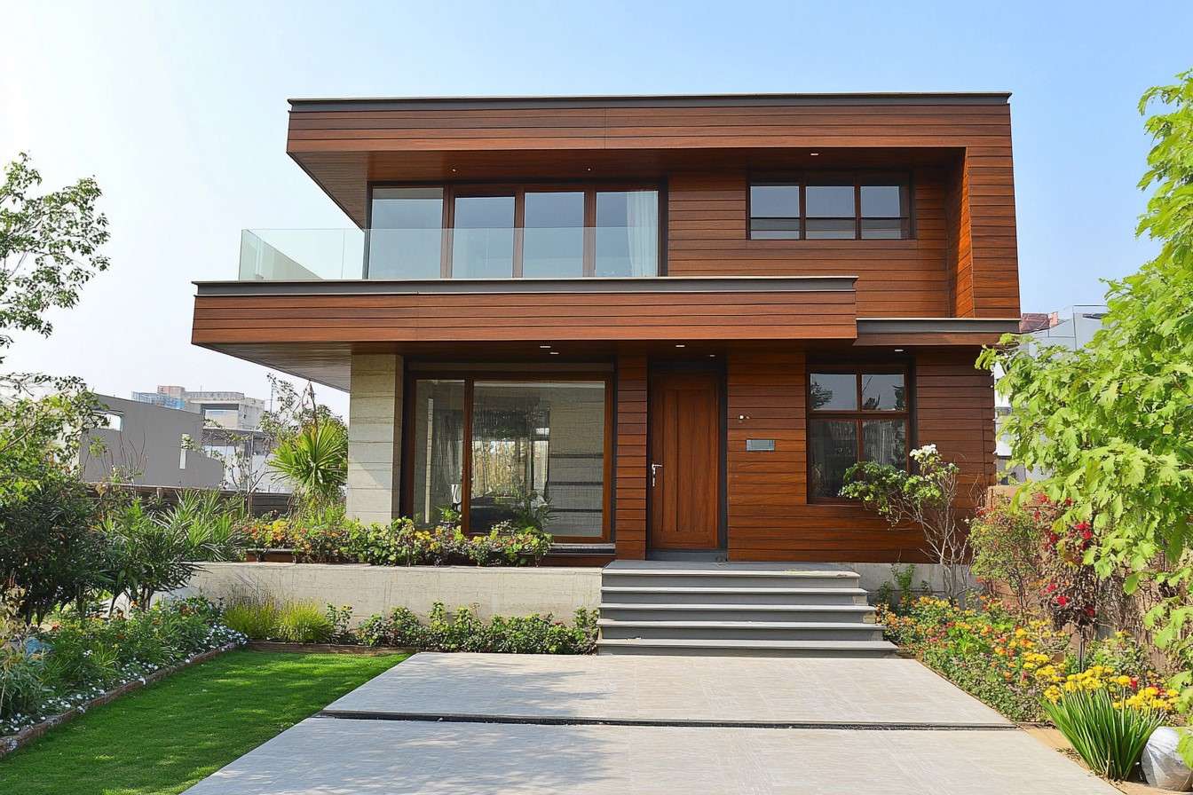 Exterior Wall Colours as Per Vastu in Brown