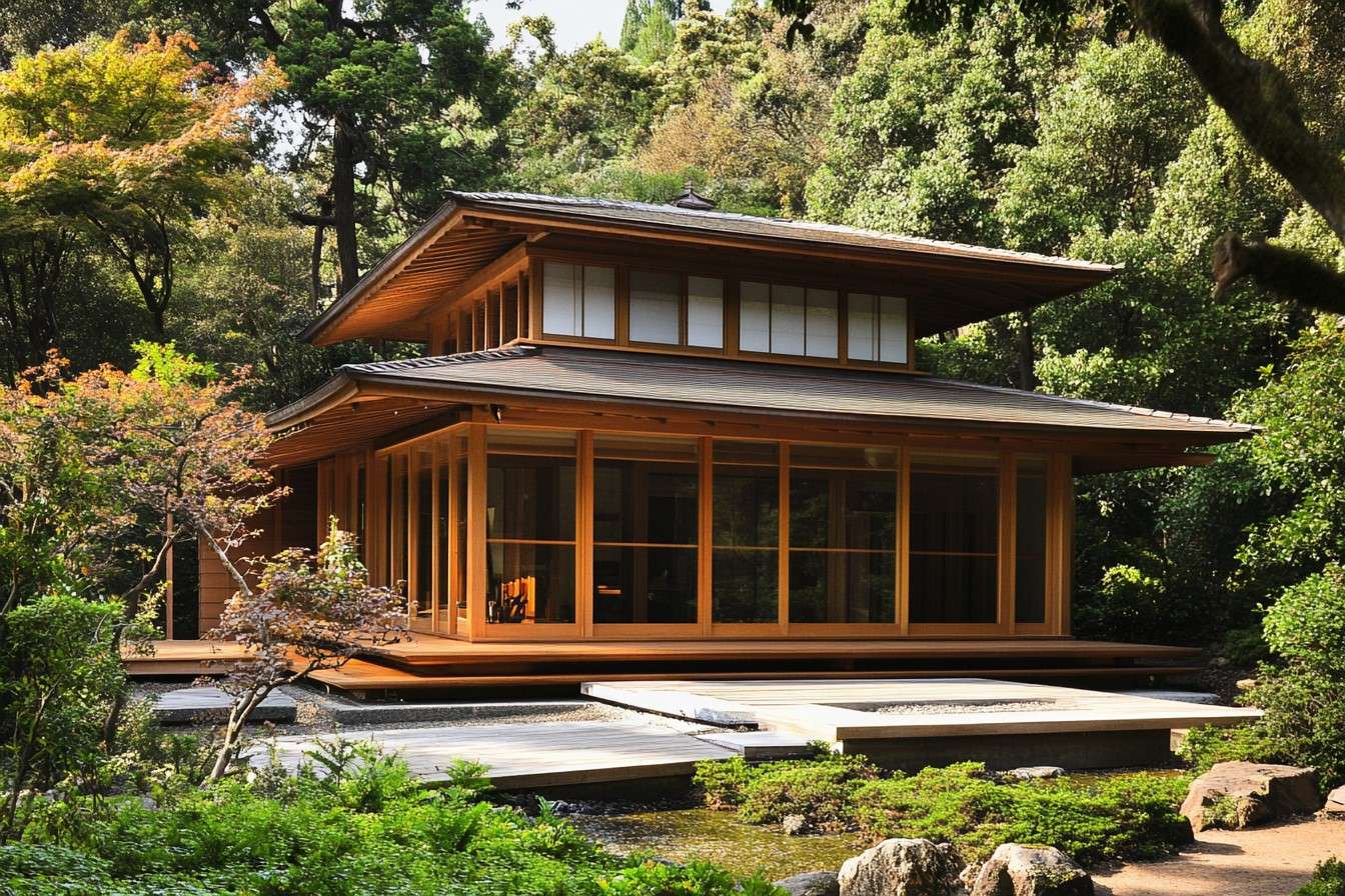 Japanese-Style Wooden House Design Idea