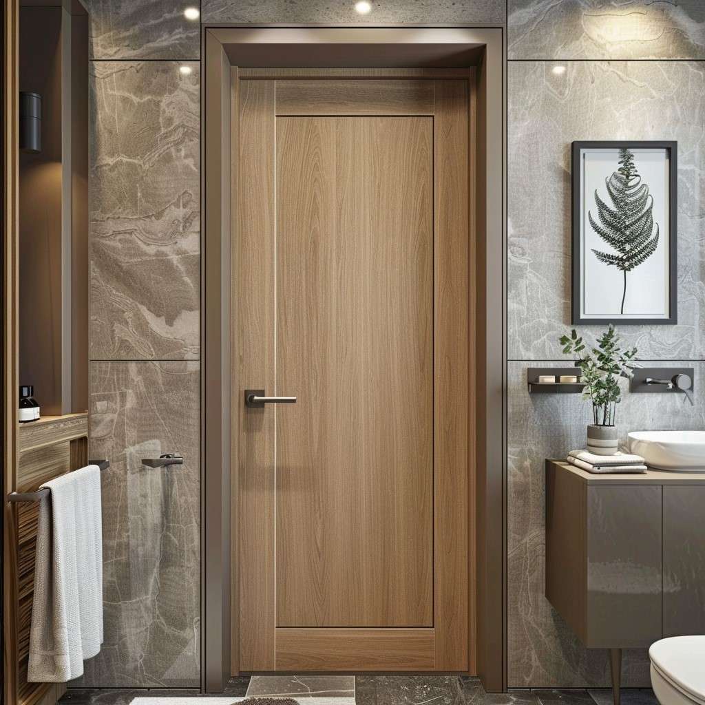 Laminate Plywood Door Design for Washroom