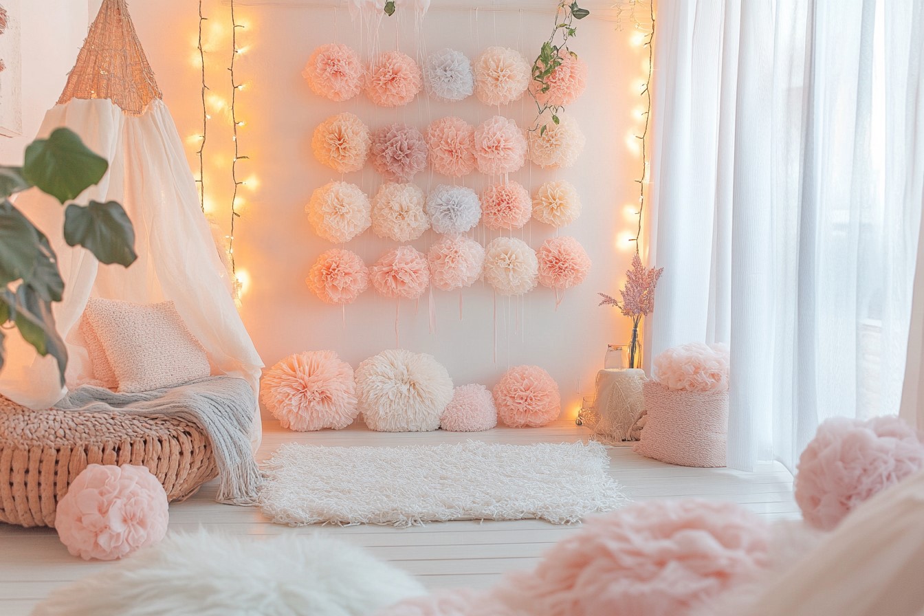 Pom-Pom Garland Wall Decore