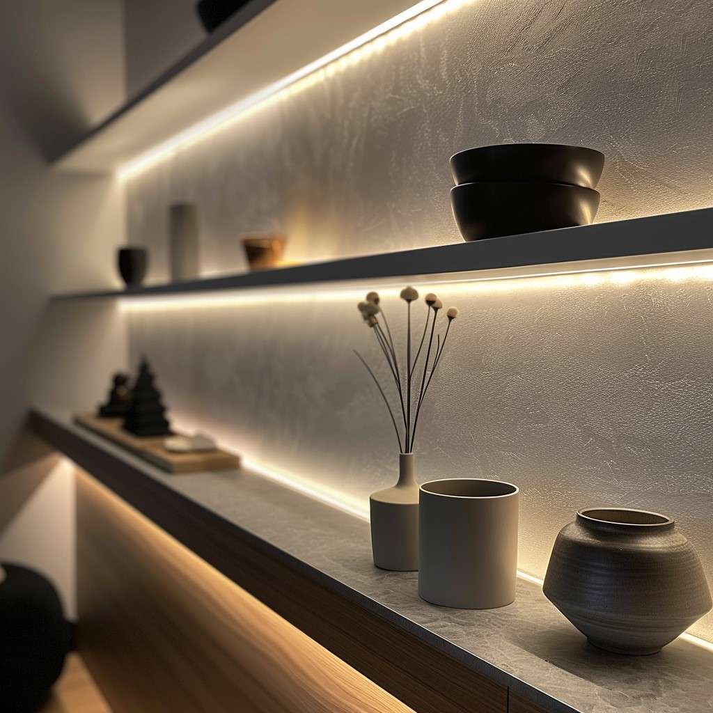 Profile Light Design for Shelves and Showcase