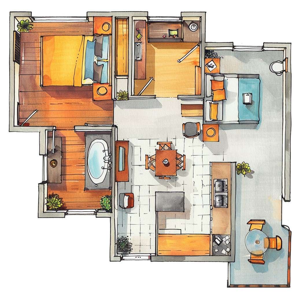 Simple 800 Sq Ft House Floor Plan