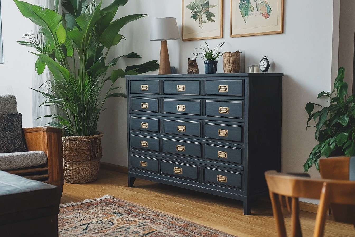 Simple Multi-Drawer Wardrobe Design for Hall