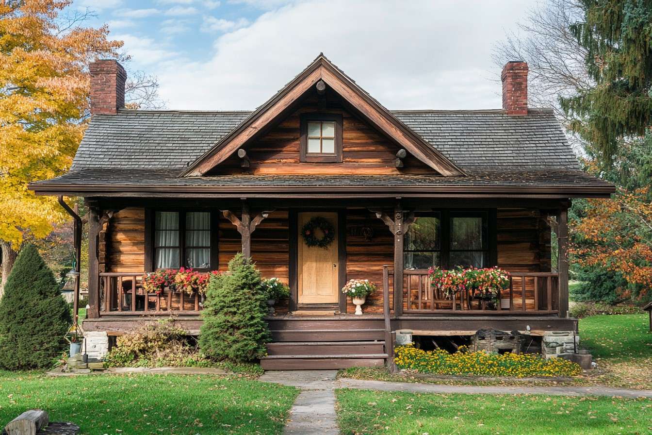 Vintage Wooden House Design Idea