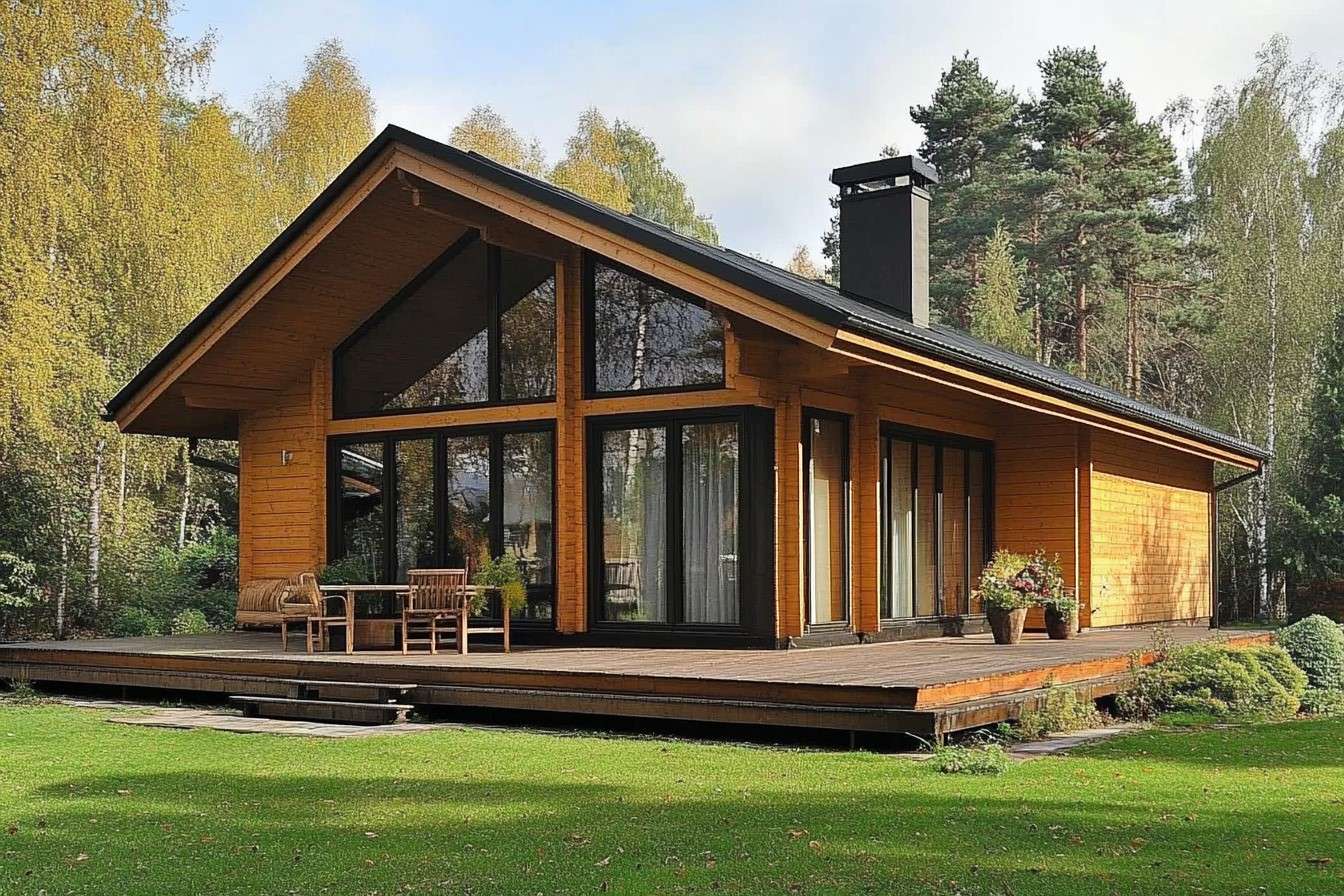 Wooden House Design with Cottage- Style