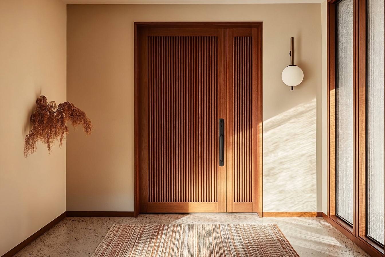 Mid-Century Modern Veneer Door Design