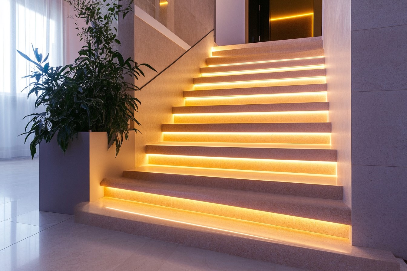 Step Tiles with Side Light