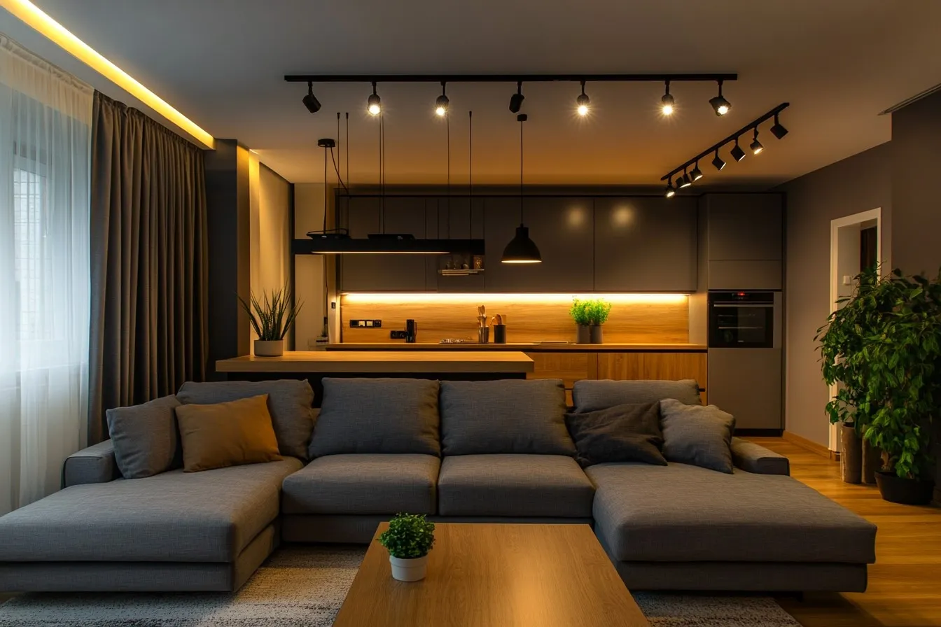 Suspended Track Ceiling Lights Without False Ceiling