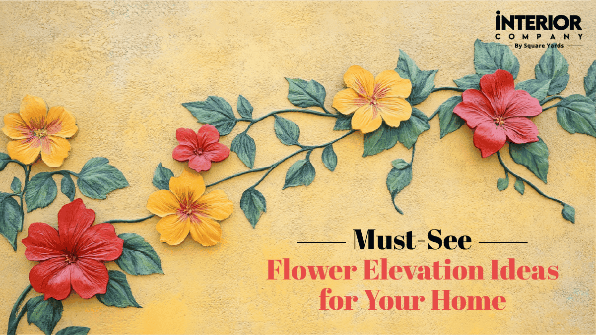 Wall Elevation Flower Designs for House