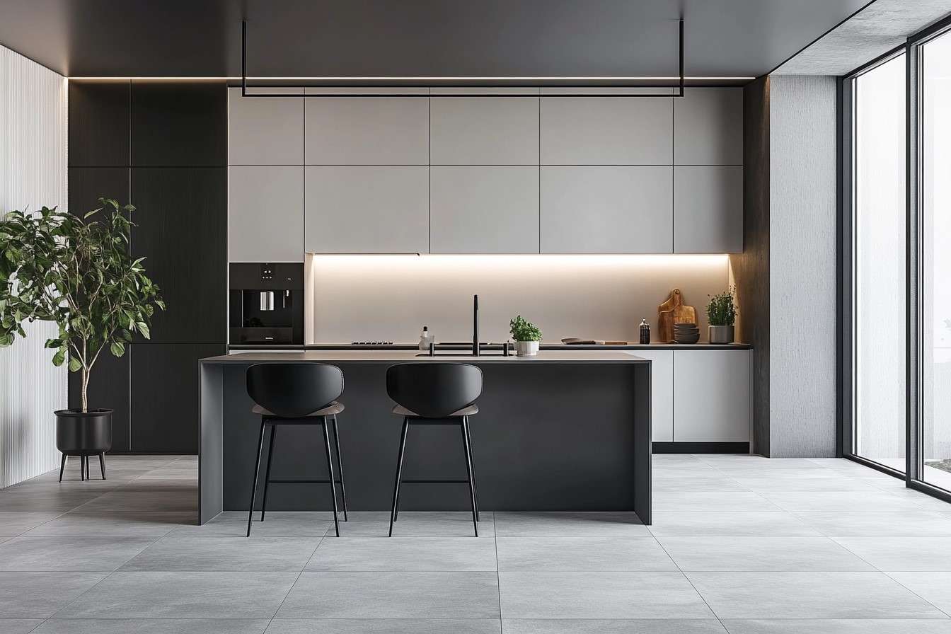 Ceramic & Porcelain Floor Tiles Design for Kitchen Area