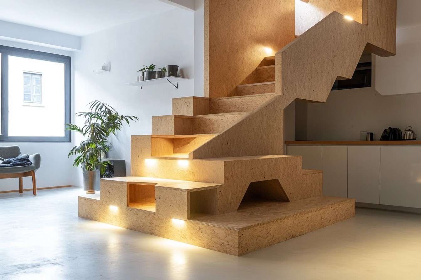 Paddle Front Staircase Design for Home