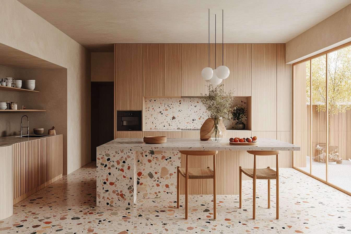 Terrazzo- Best Floor Tiles for Kitchen