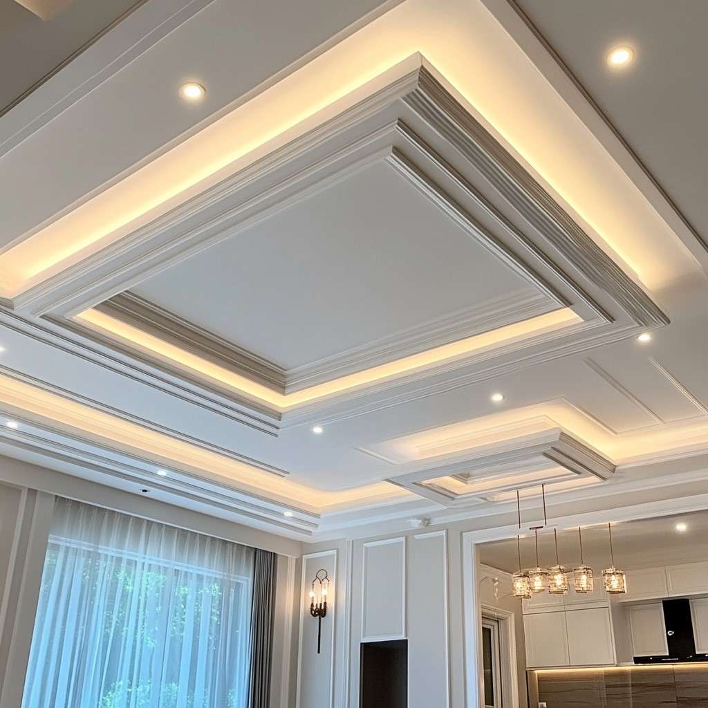 POP Roof Moulding Design for Living Room