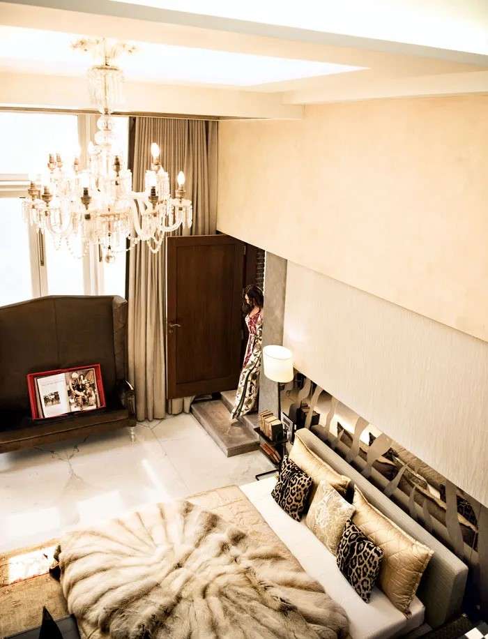 Spacious Bedroom of Shahrukh Khan's Home