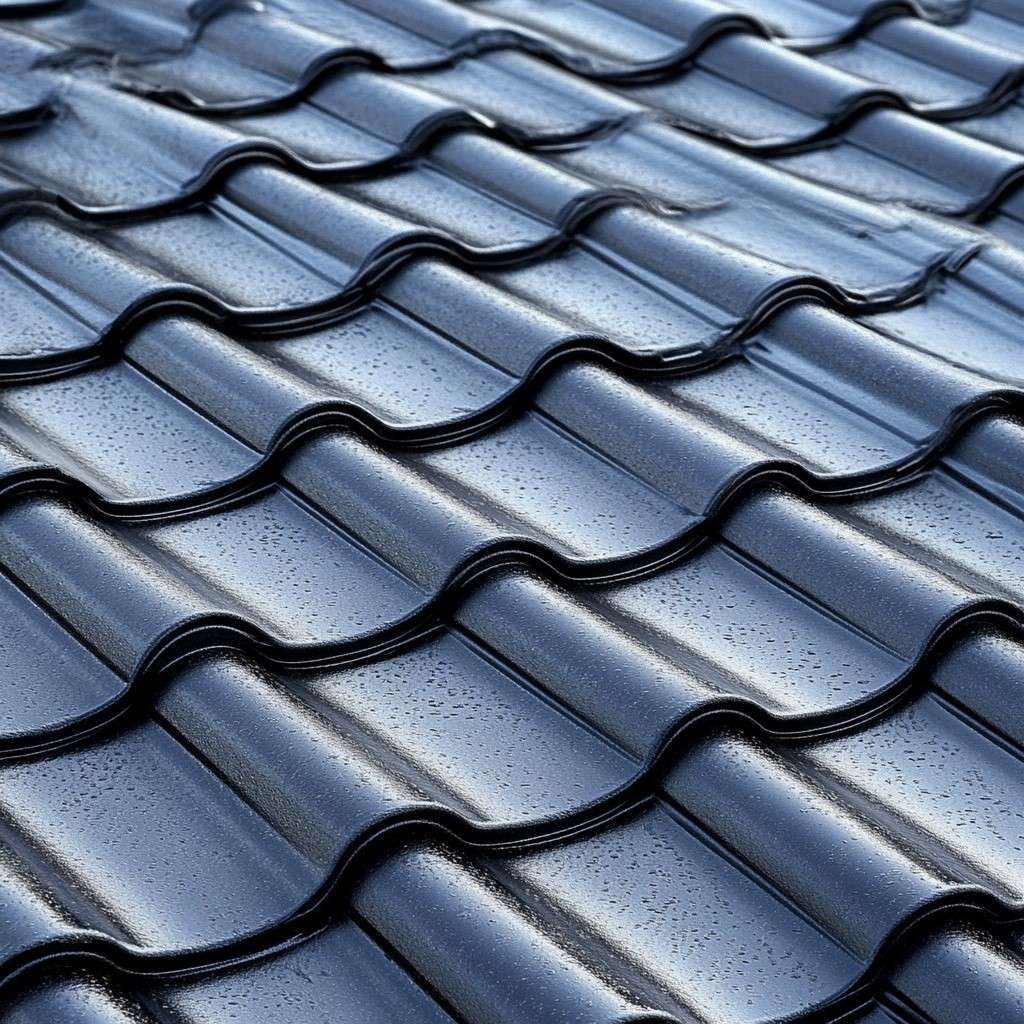 Wavy metal Tiles roofing sheet design for House